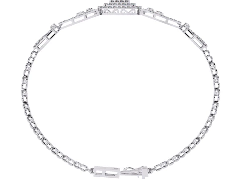 3D Printable Jewelry design of Bracelet with diamonds 3D Model