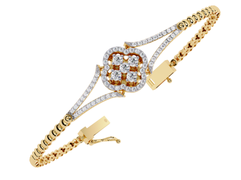 3D Printable Jewelry design of Bracelet with diamonds Modèle 3D