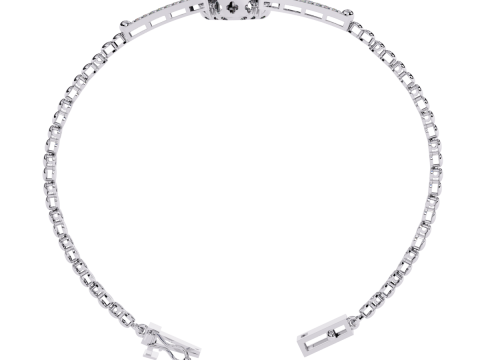 3D Printable Jewelry design of Bracelet with diamonds 3D Model