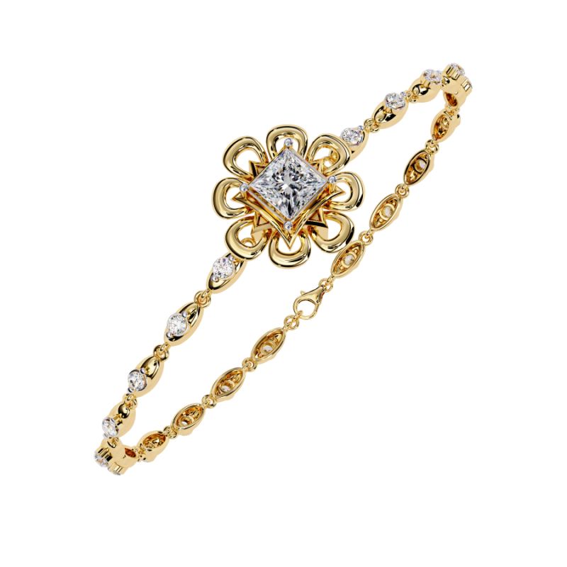 3D Printable Jewelry design of Bracelet with diamonds 3D 模型 .c4d .max .obj .3ds .fbx .stl .blend