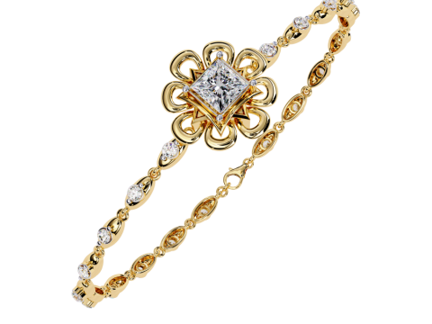 3D Printable Jewelry design of Bracelet with diamonds Modèle 3D