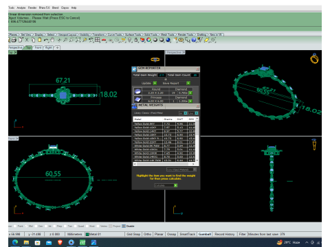 3D Printable Jewelry design of Bracelet with diamonds 3D 模型