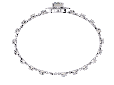 3D Printable Jewelry design of Bracelet with diamonds 3D 模型