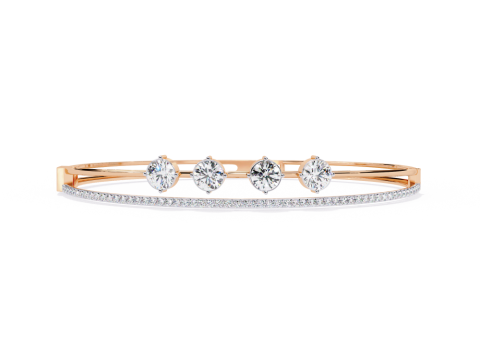 3D Printable Jewelry design of Bracelet with diamonds 3D Modell