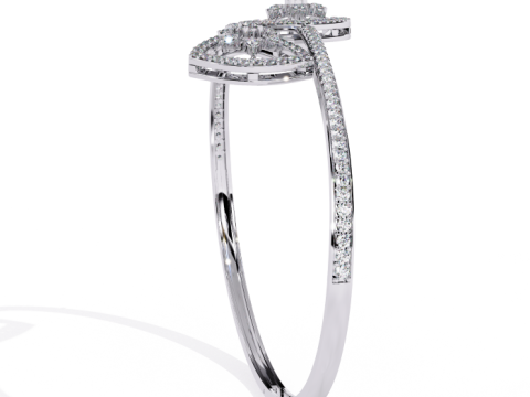 3D Printable Jewelry design of Bracelet with diamonds 3D 모델