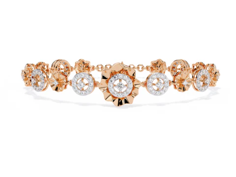 3D Printable Jewelry design of Bracelet with diamonds 3D Model