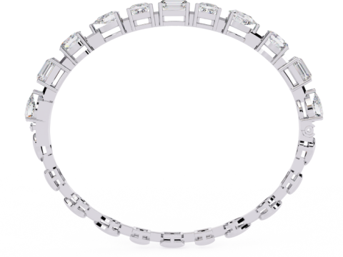 3D Printable Jewelry design of Bracelet with diamonds 3D Model