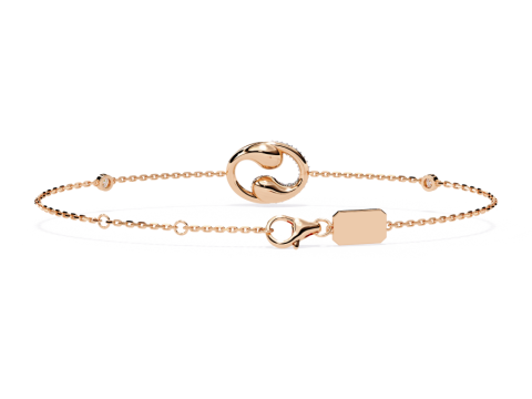 3D Printable Jewelry design of Bracelet with diamonds 3D Model