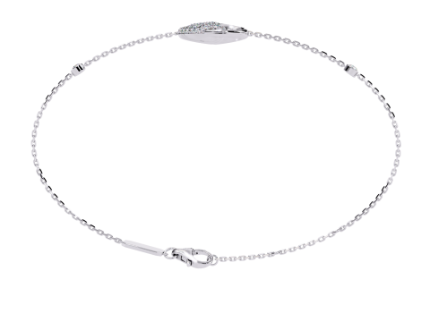 3D Printable Jewelry design of Bracelet with diamonds 3D Model