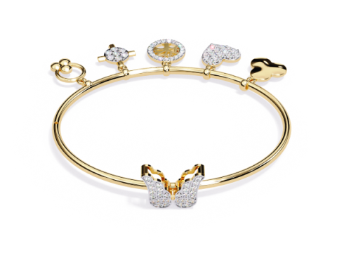 3D Printable Jewelry design of Bracelet with diamonds Modelo 3D