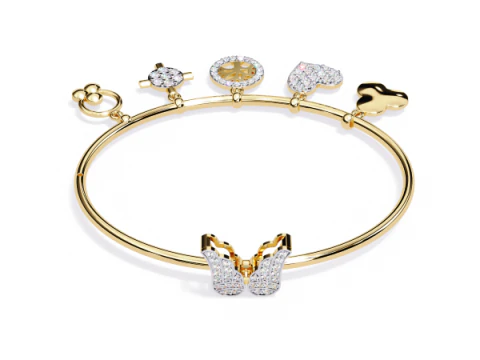 3D Printable Jewelry design of Bracelet with diamonds 3D Model