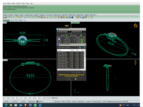 3D Printable Jewelry design of Bracelet with diamonds 3D Модель