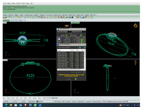 3D Printable Jewelry design of Bracelet with diamonds 3D Model