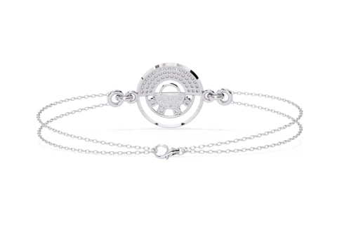 3D Printable Jewelry design of Bracelet with diamonds 3D Model