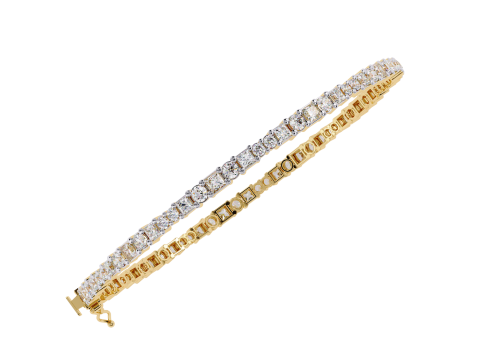 3D Printable Jewelry design of Bracelet with diamonds 3D Modell