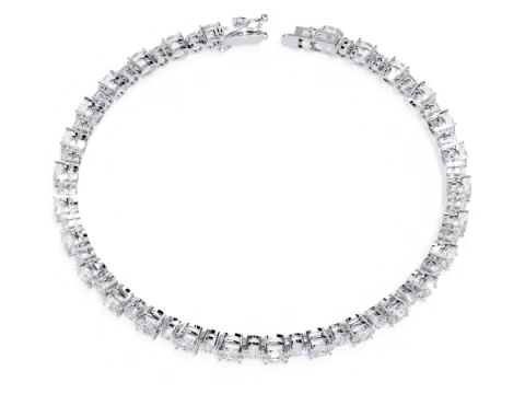 3D Printable Jewelry design of Bracelet with diamonds 3D Model