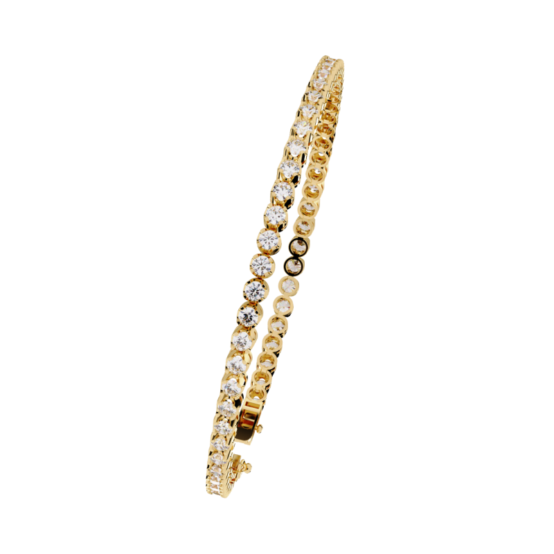3D Printable Jewelry design of Bracelet with diamonds Modello 3D .c4d .max .obj .3ds .fbx .stl .blend