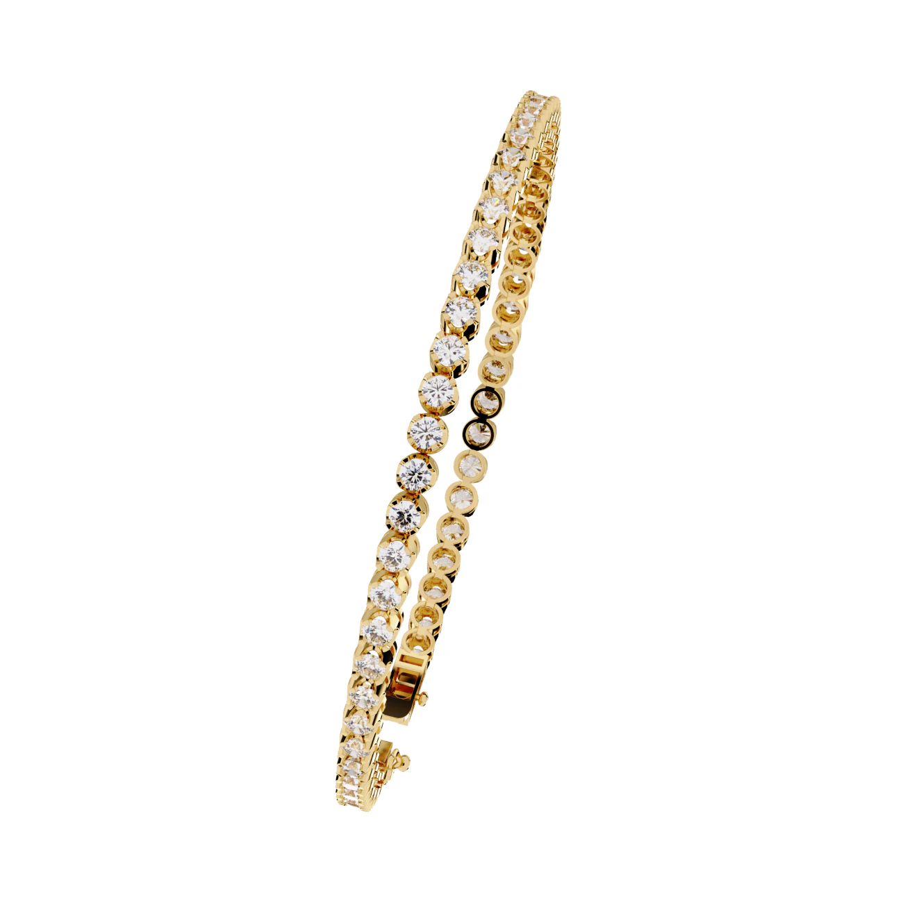3D Printable Jewelry design of Bracelet with diamonds 3D Model .c4d .max .obj .3ds .fbx .stl .blend 