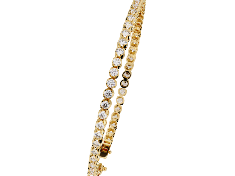 3D Printable Jewelry design of Bracelet with diamonds 3D 모델