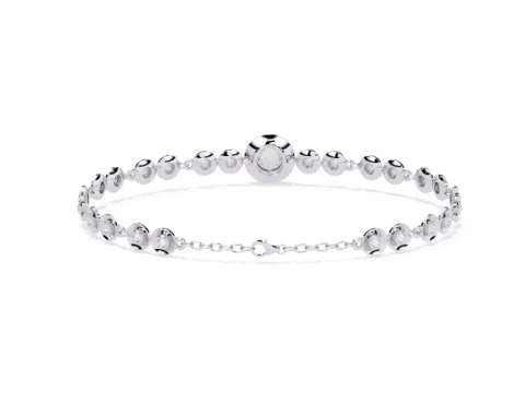 3D Printable Jewelry design of Bracelet with diamonds 3D Model