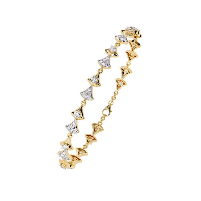 3D Printable Jewelry design of Bracelet with diamonds Modelo 3D .c4d .max .obj .3ds .fbx .stl .blend 