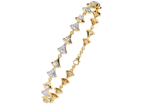 3D Printable Jewelry design of Bracelet with diamonds 3D 모델