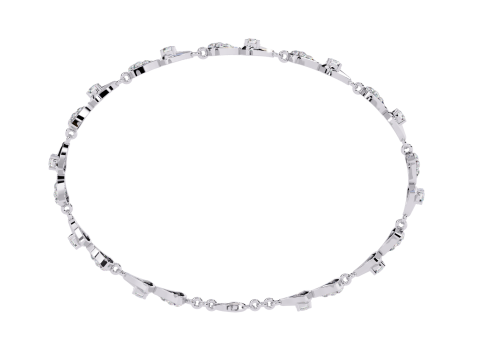 3D Printable Jewelry design of Bracelet with diamonds Modelo 3D