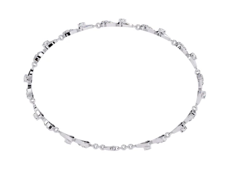 3D Printable Jewelry design of Bracelet with diamonds 3D Model