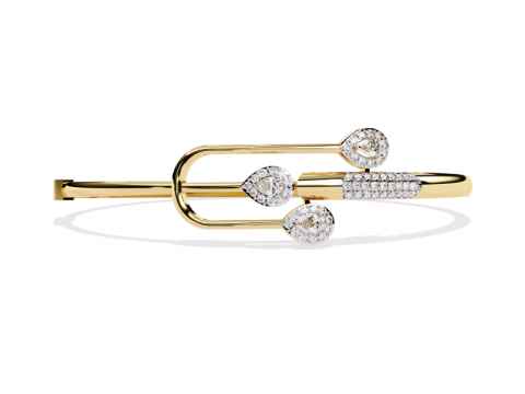 3D Printable Jewelry design of Bracelet with diamonds 3D 모델