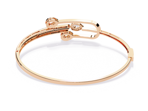 3D Printable Jewelry design of Bracelet with diamonds Model 3D