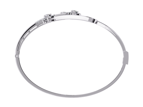 3D Printable Jewelry design of Bracelet with diamonds Model 3D