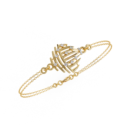 3D Printable Jewelry design of Bracelet with diamonds 3D 模型 .c4d .max .obj .3ds .fbx .stl .blend