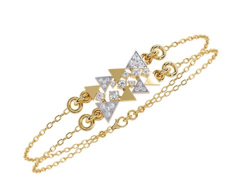 3D Printable Jewelry design of Bracelet with diamonds 3D 모델