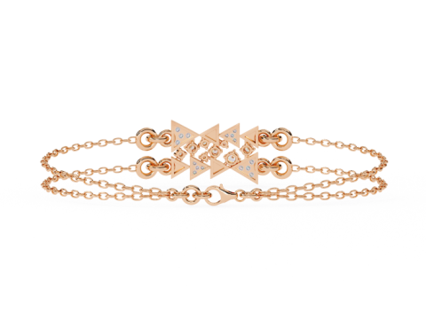 3D Printable Jewelry design of Bracelet with diamonds Modelo 3D