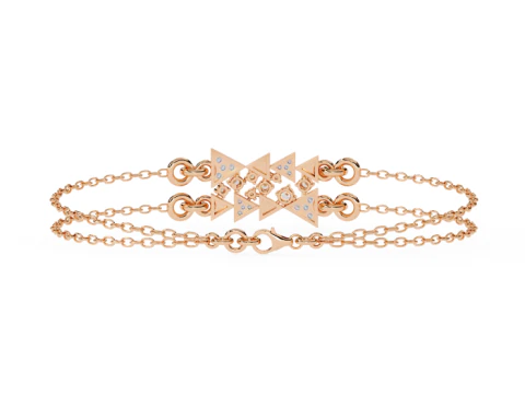 3D Printable Jewelry design of Bracelet with diamonds 3D Model