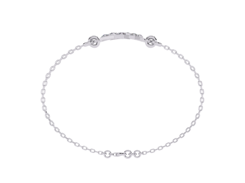 3D Printable Jewelry design of Bracelet with diamonds Modelo 3D