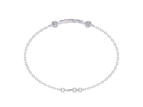 3D Printable Jewelry design of Bracelet with diamonds 3D Model