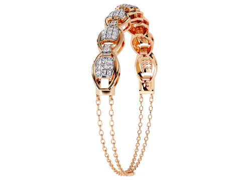 3D Printable Jewelry design of Bracelet with diamonds 3D Model