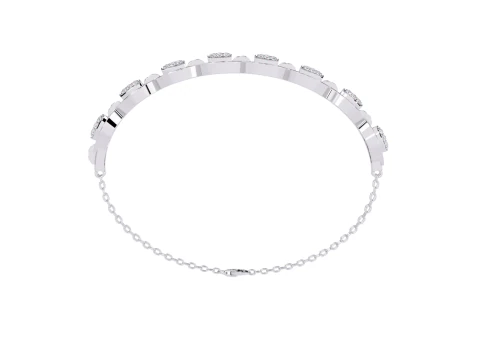 3D Printable Jewelry design of Bracelet with diamonds 3D Model