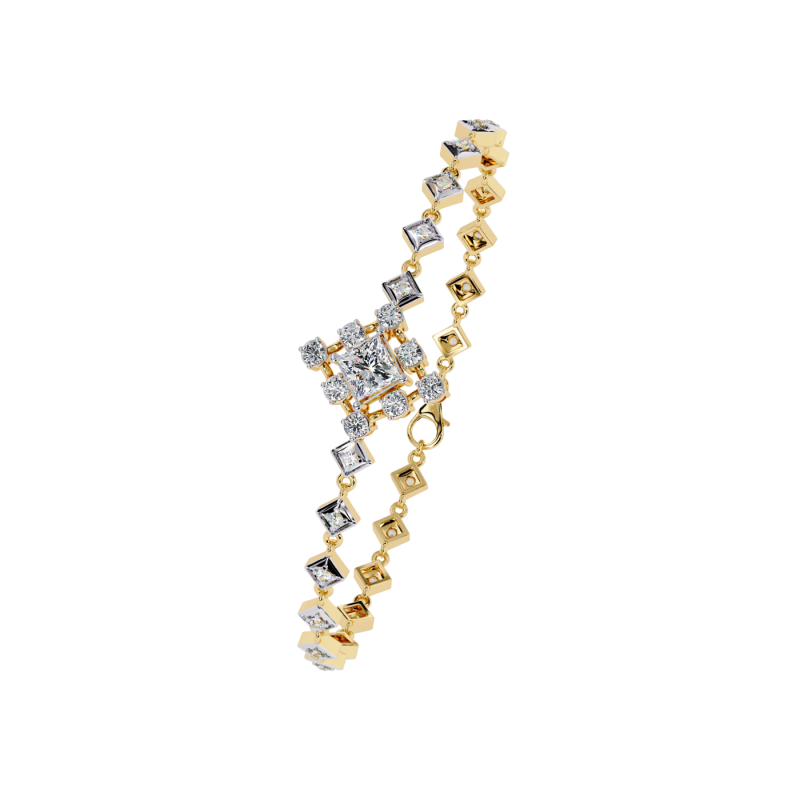 3D Printable Jewelry design of Bracelet with diamonds Modelo 3D .c4d .max .obj .3ds .fbx .stl .blend 