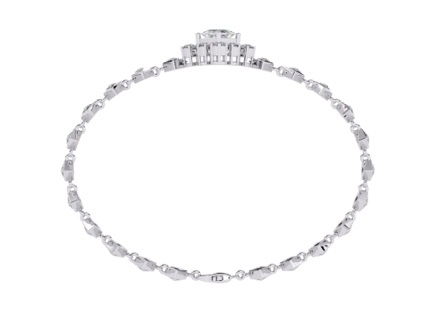 3D Printable Jewelry design of Bracelet with diamonds Modelo 3D