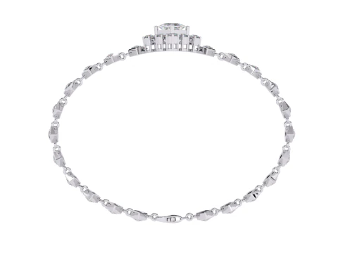 3D Printable Jewelry design of Bracelet with diamonds 3D Model