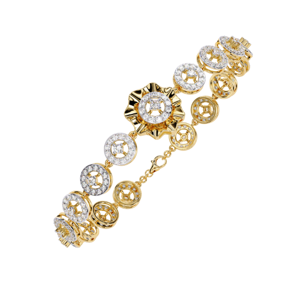 3D Printable Jewelry design of Bracelet with diamonds Modèle 3D .c4d .max .obj .3ds .fbx .stl .blend 