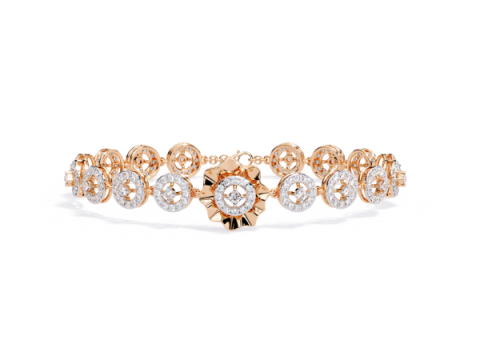 3D Printable Jewelry design of Bracelet with diamonds Modèle 3D
