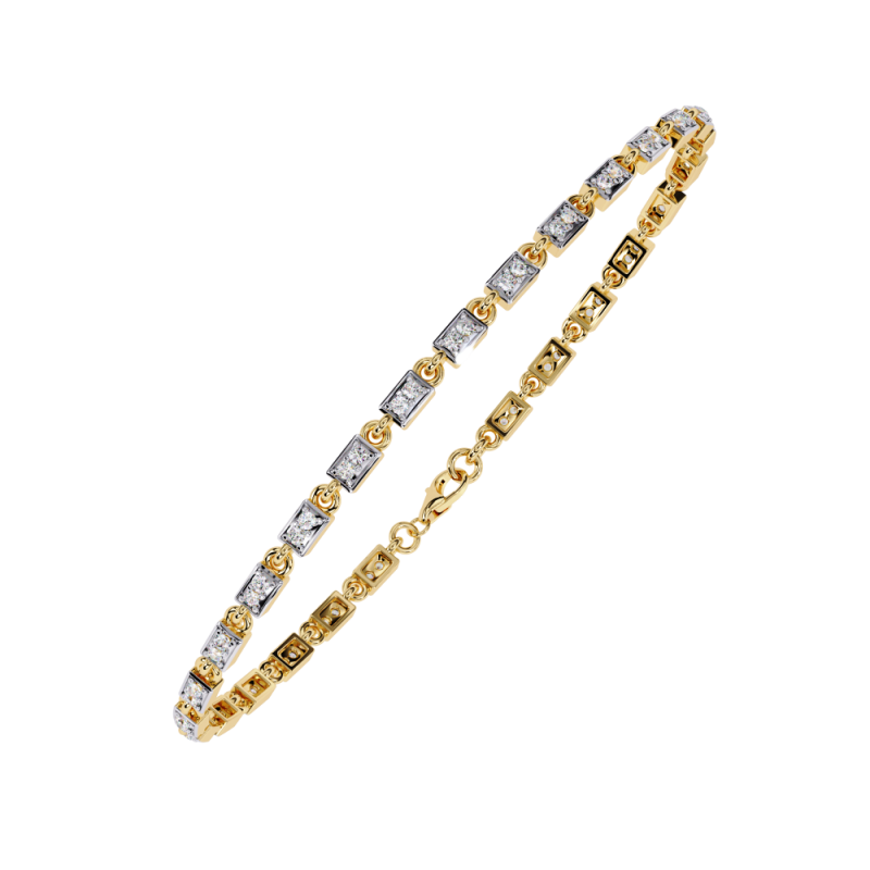 3D Printable Jewelry design of Bracelet with diamonds Modello 3D .c4d .max .obj .3ds .fbx .stl .blend