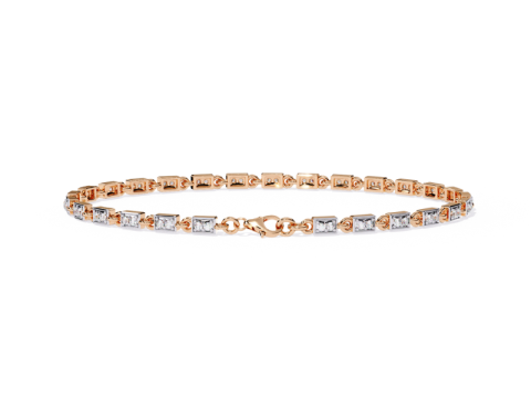 3D Printable Jewelry design of Bracelet with diamonds Modello 3D