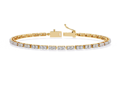 3D Printable Jewelry design of Bracelet with diamonds 3D Modell