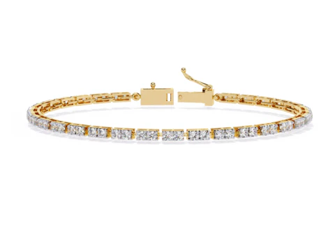 3D Printable Jewelry design of Bracelet with diamonds 3D Model