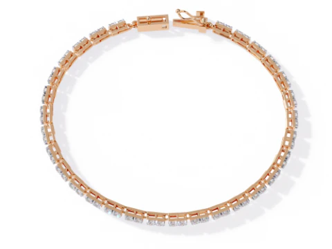 3D Printable Jewelry design of Bracelet with diamonds 3D Model