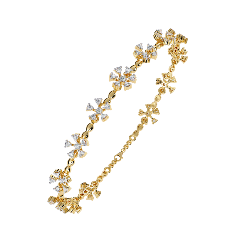3D Printable Jewelry design of Bracelet with diamonds 3D मॉडल .c4d .max .obj .3ds .fbx .stl .blend